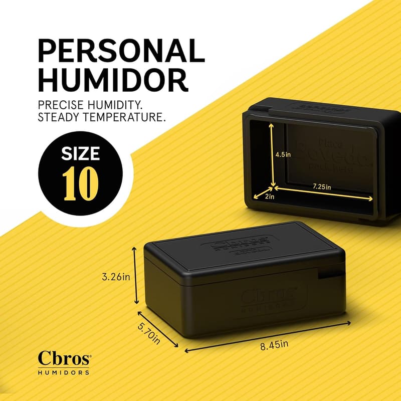 Boveda 69% Humidor with Two-Way Humidity Control