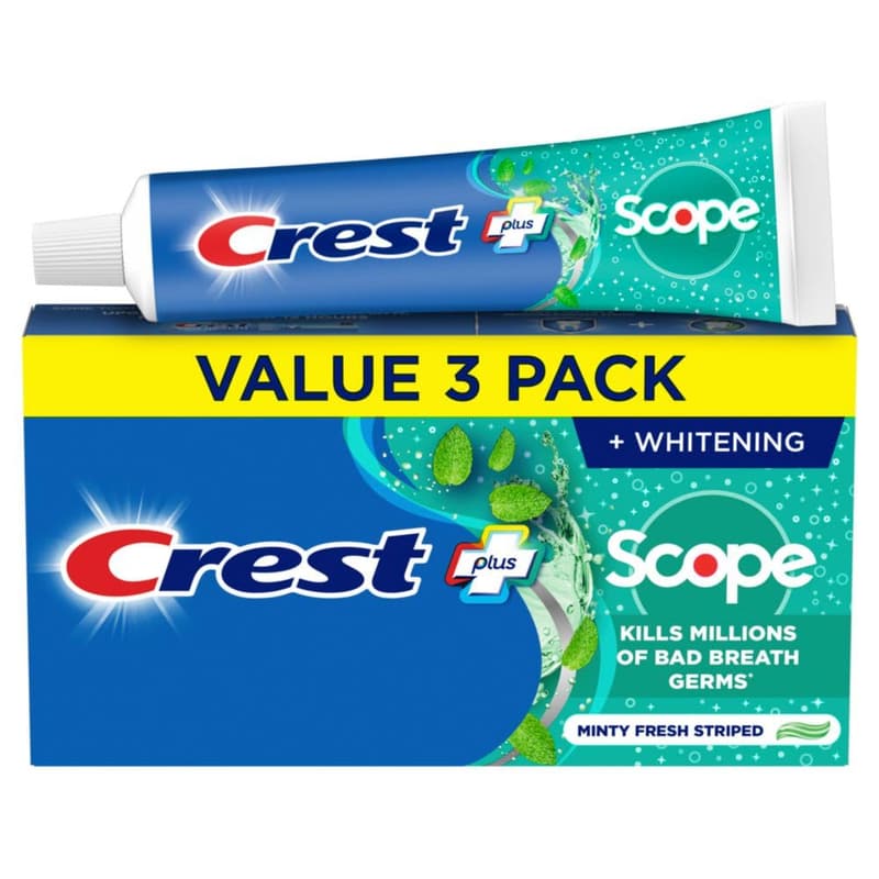 Crest Whitening Toothpaste Pack - Anticavity Fluoride, Mint Flavor