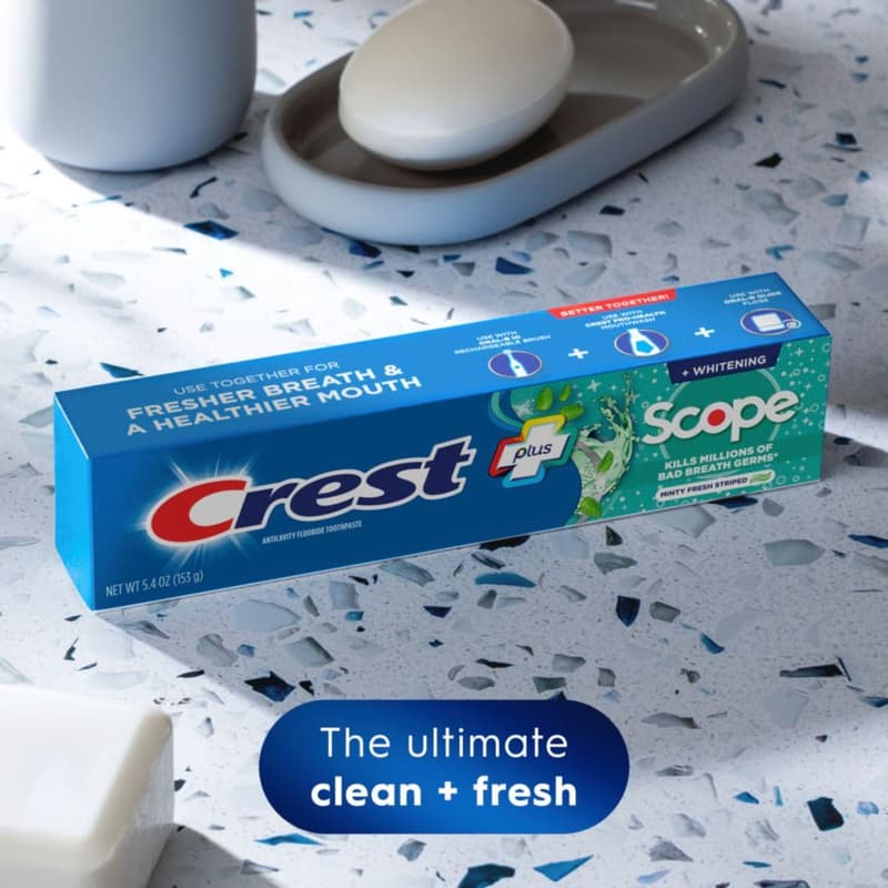 Crest Whitening Toothpaste Pack - Anticavity Fluoride, Mint Flavor