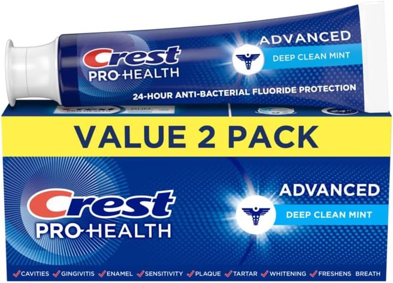 Crest Pro-Health Advanced Deep Clean Mint Toothpaste Pack