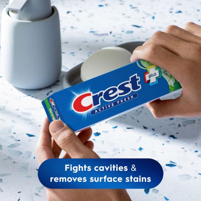 Crest Whitening Plus Scope Toothpaste for Sensitive Teeth, 4-Pack