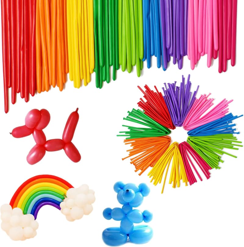 Colorful Balloon Twisting Kit for Kids' Birthday Parties