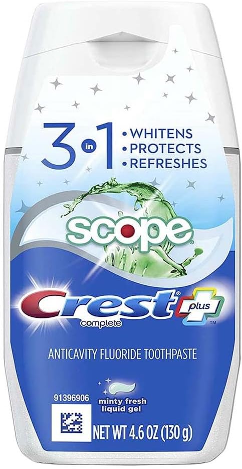 Crest Complete Tartar Control Whitening Toothpaste with Scope, 4.6 oz