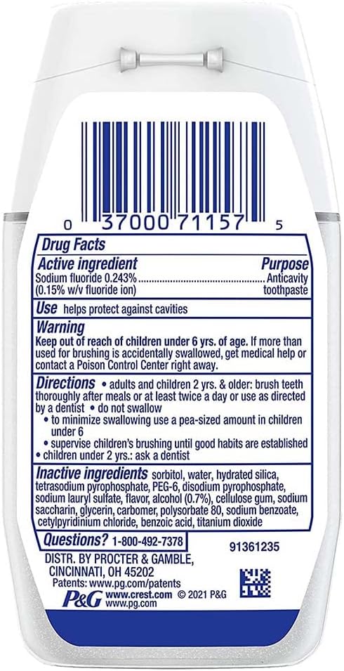 Crest Complete Tartar Control Whitening Toothpaste with Scope, 4.6 oz