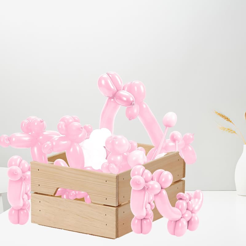 260 Pink Macaron Balloons for Party Arch and Animals