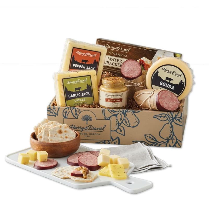 Cheese & Meat Gift Basket for Cheese Lovers