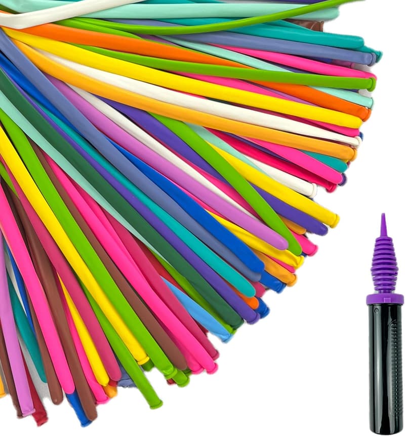 260Q Twisting Balloon Kit with Pump for Parties and Events