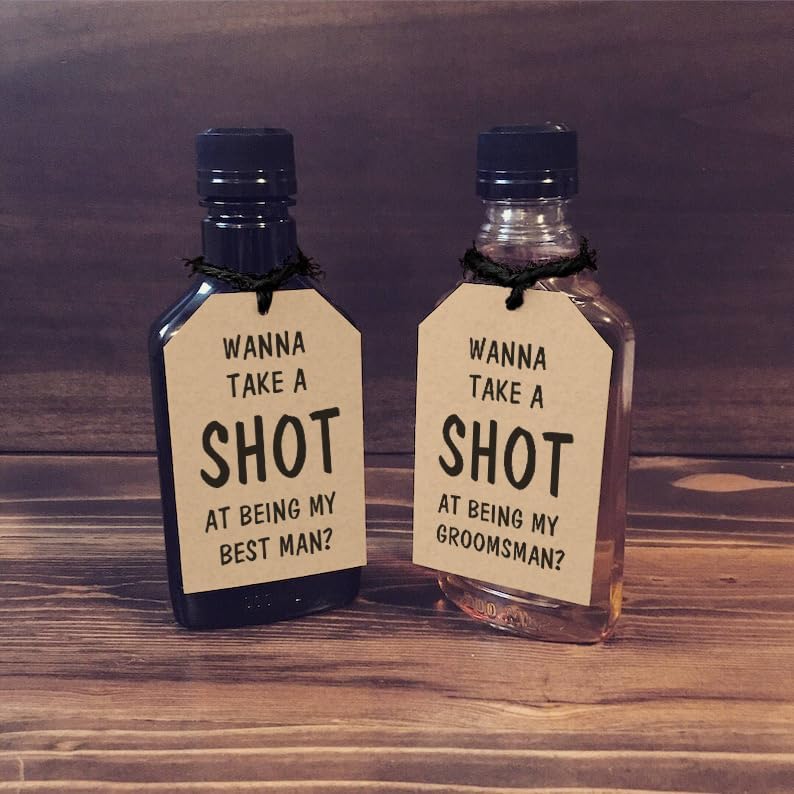 Groomsmen Proposal Cards - Set of 10 Funny Tags