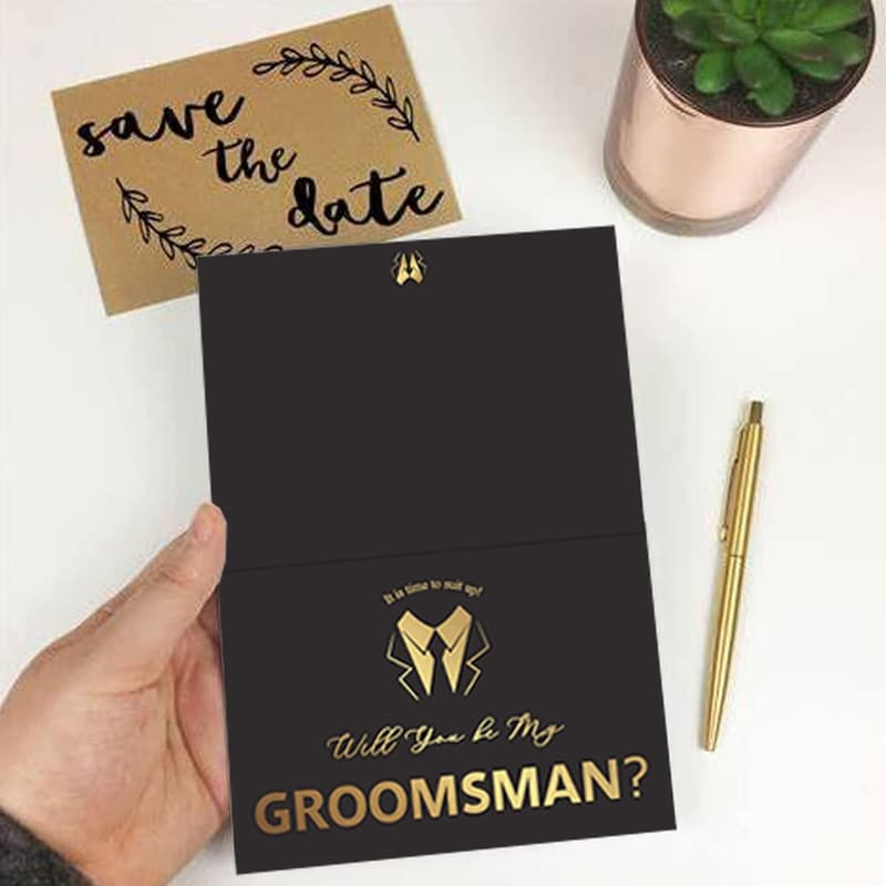 Groomsman Proposal Cards Set – 8 Cards with Envelopes