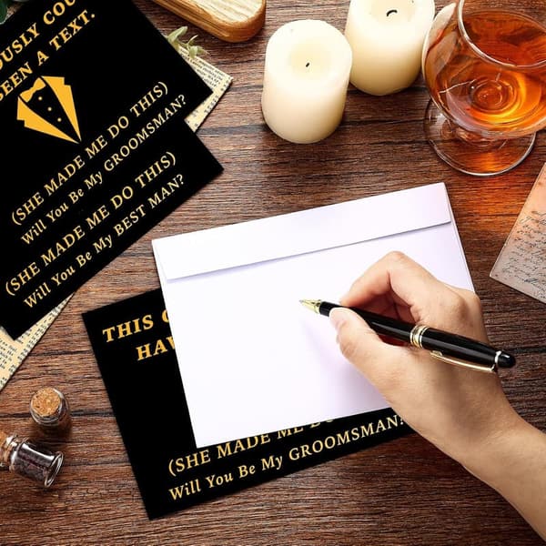 Groomsmen Proposal Cards Set - 8 Funny Wedding Invitations