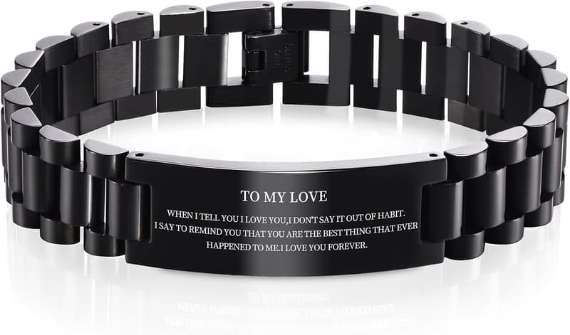 Personalized Stainless Steel Watch Band for Men