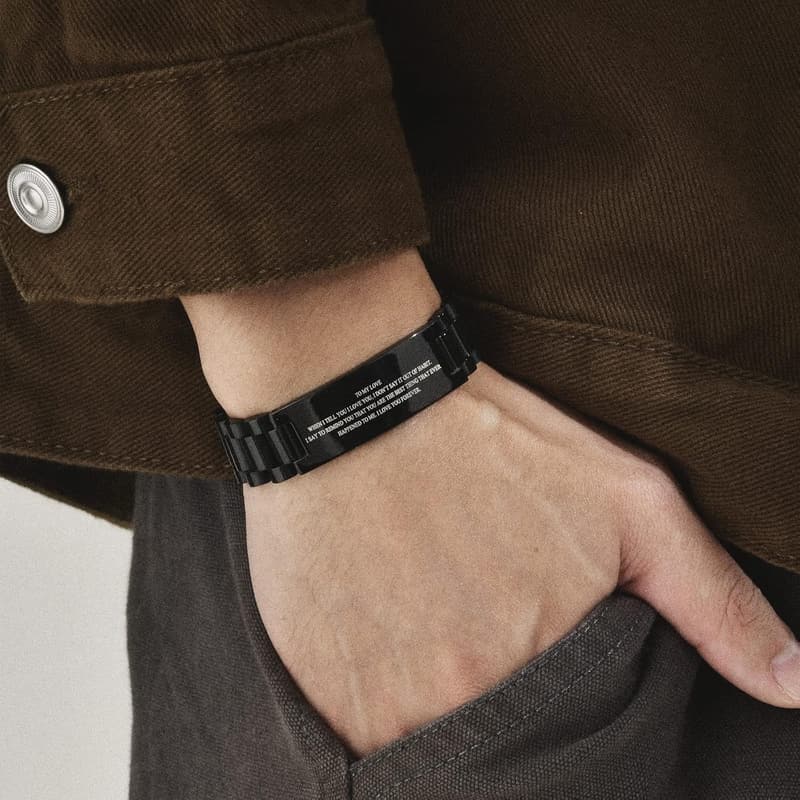Personalized Stainless Steel Watch Band for Men