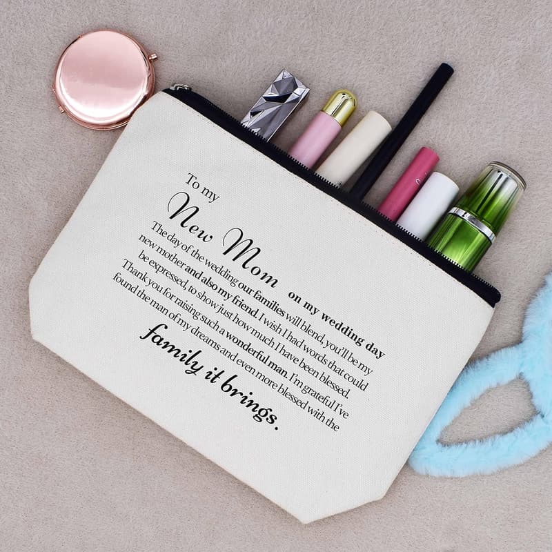 Thank You Gift for Mother of the Groom - Makeup Travel Pouch