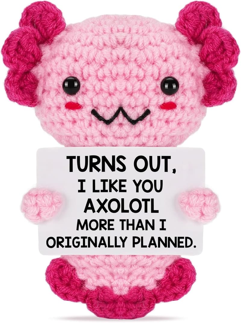 Handmade Crochet Flamingo - Funny Anniversary Gift for Her