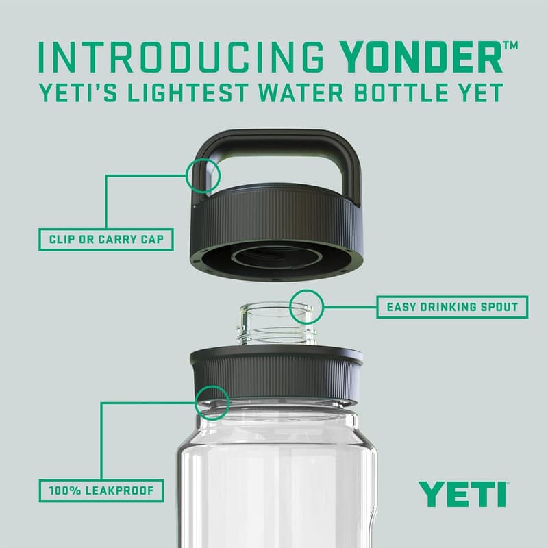 YETI Yonder Lightweight Leakproof Water Bottle, BPA-Free