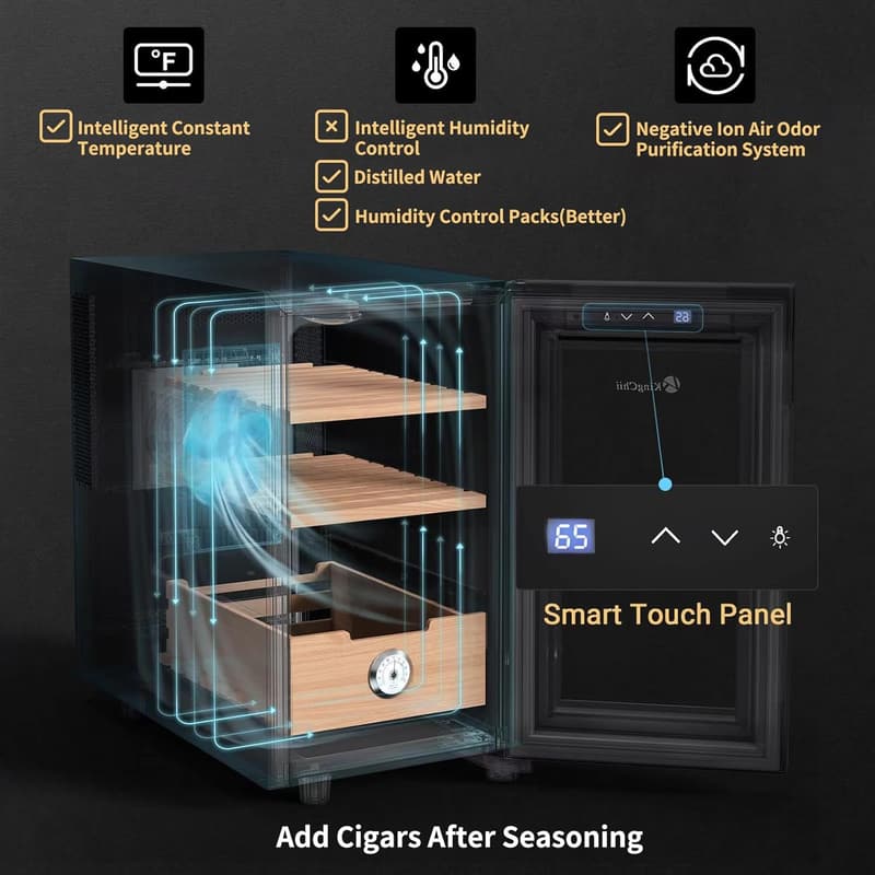 Father's Day Electric Cigar Humidor with Temperature Control