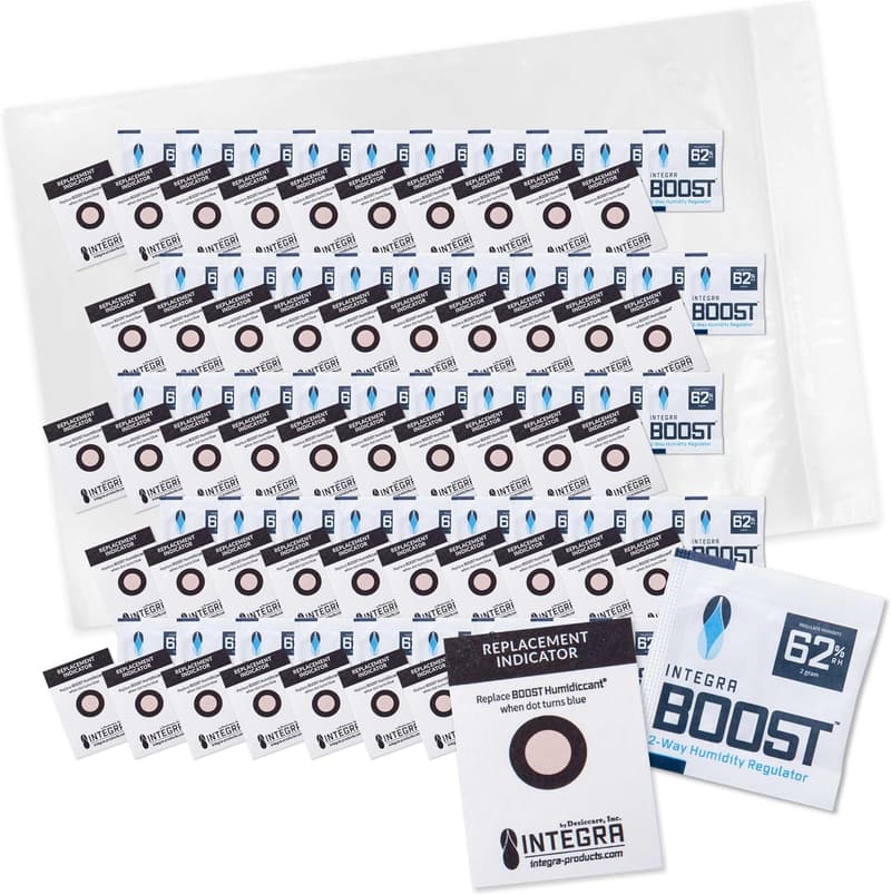 Humidity Control Pack - 62% RH Moisture Absorber for Herbs & Spices