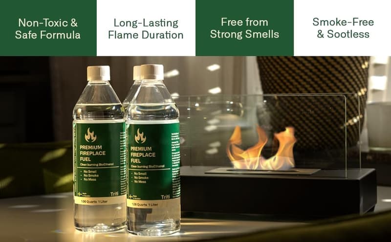 Portable Bioethanol Fuel for Indoor/Outdoor Fire Pits