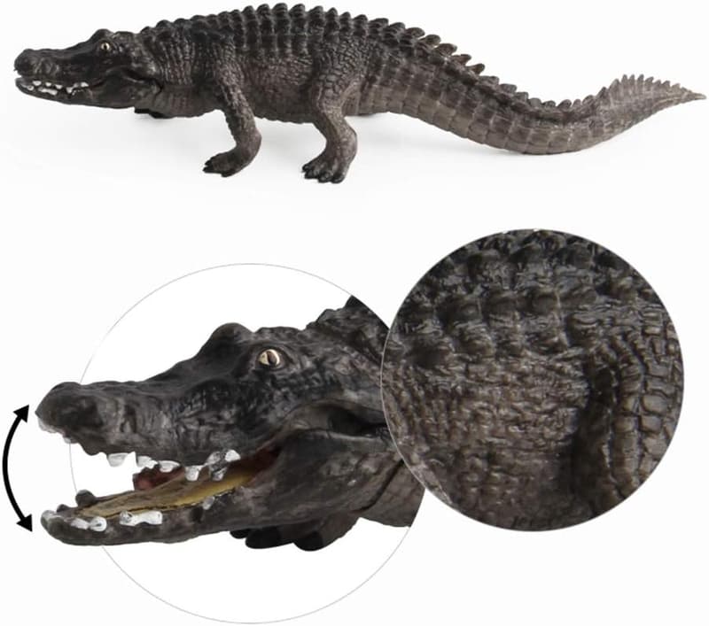 Realistic Crocodile Model Figures - 2 Pcs Educational Toys