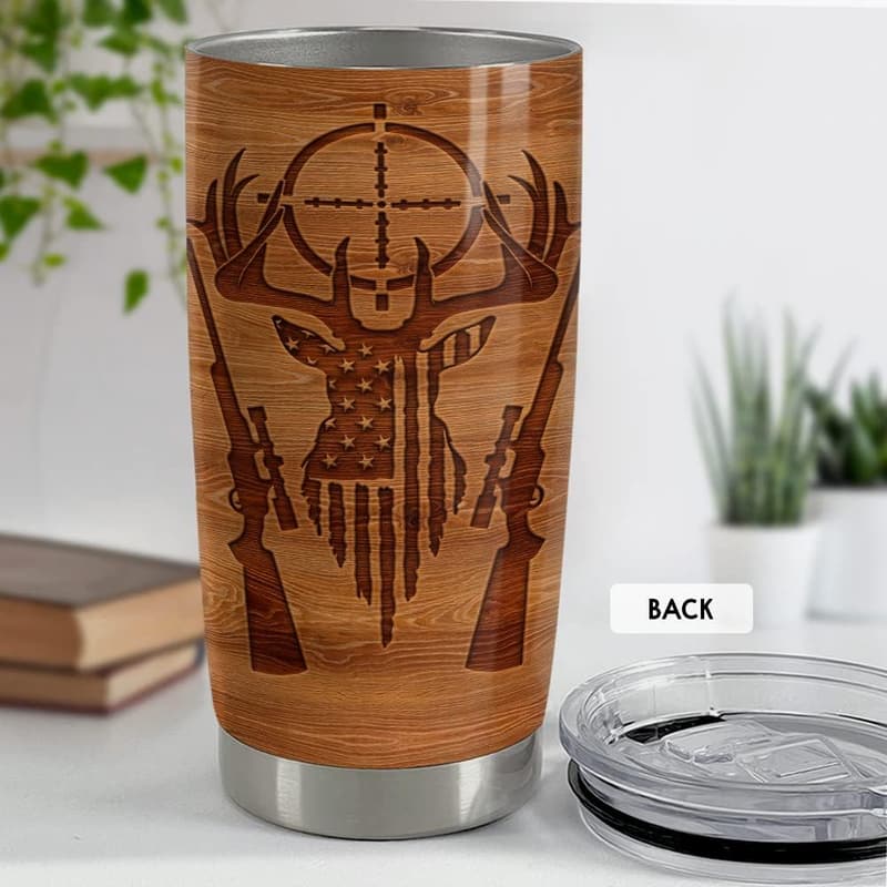20oz American Flag Hunting Tumbler for Men
