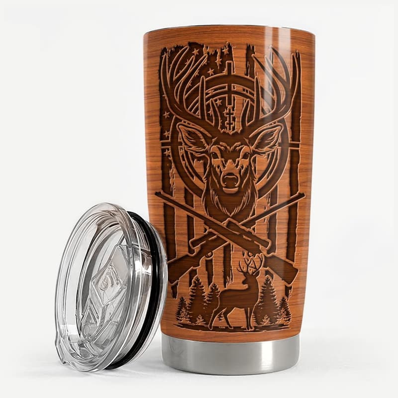 20oz Stainless Steel Insulated Travel Mug for Hunters