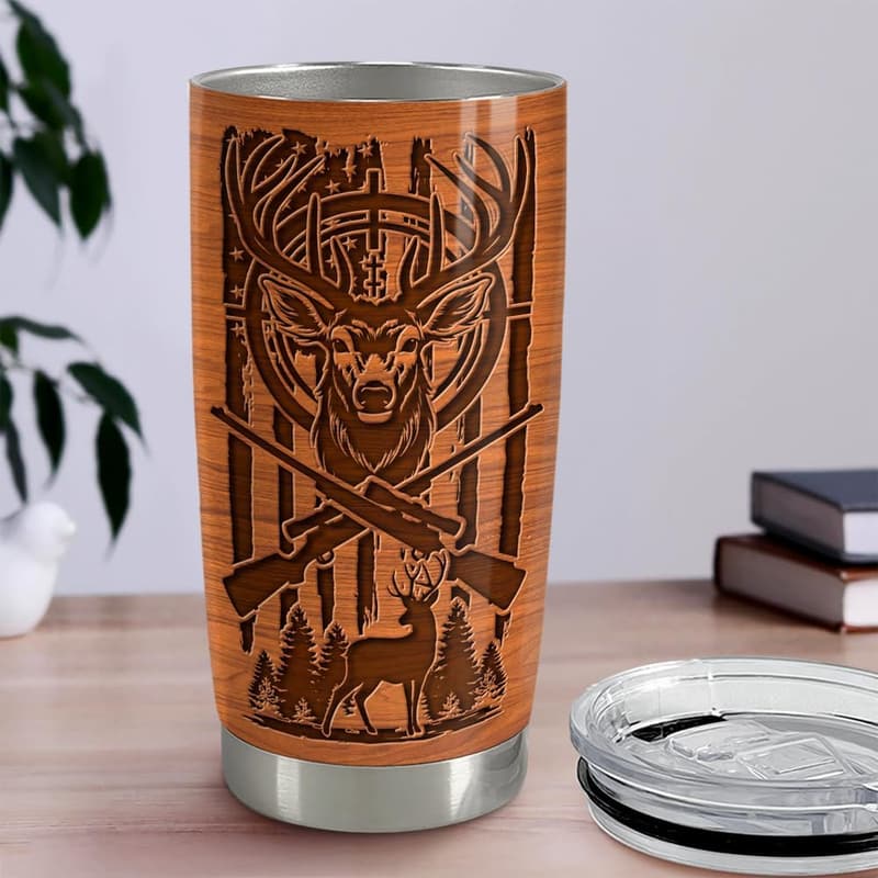 20oz Stainless Steel Insulated Travel Mug for Hunters