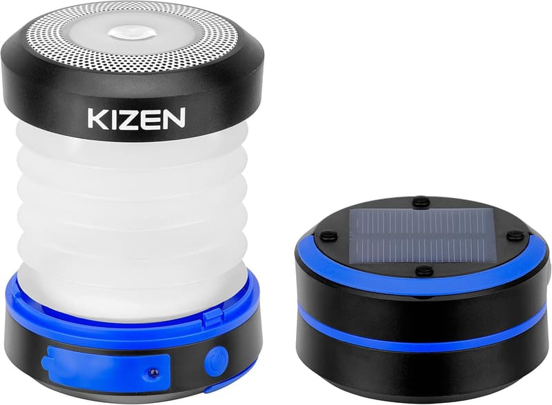 Rechargeable Solar Camping Lantern - Collapsible LED Light