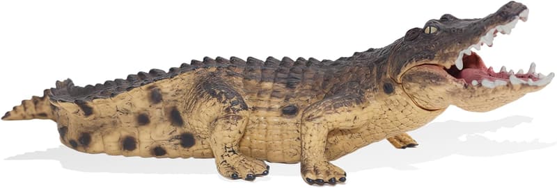 Crocodile Action Figure Toy with Moveable Jaw for Kids