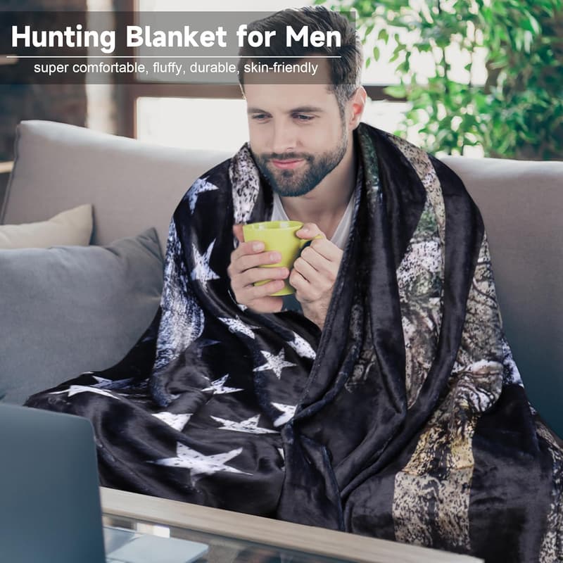 Camouflage Hunting Blanket for Men - 60