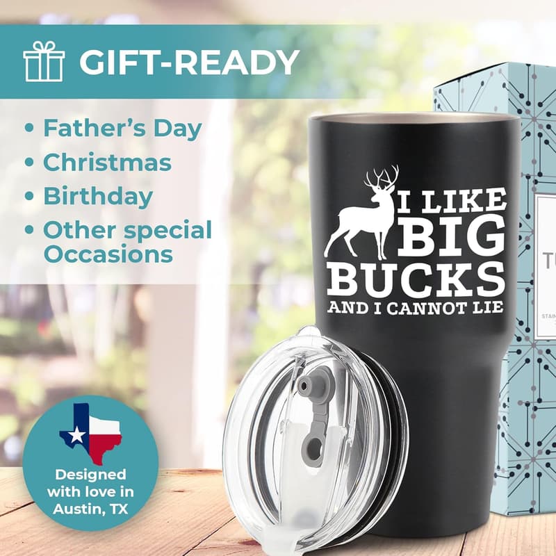 Funny Hunting Tumbler 30oz - Unique Gift for Men