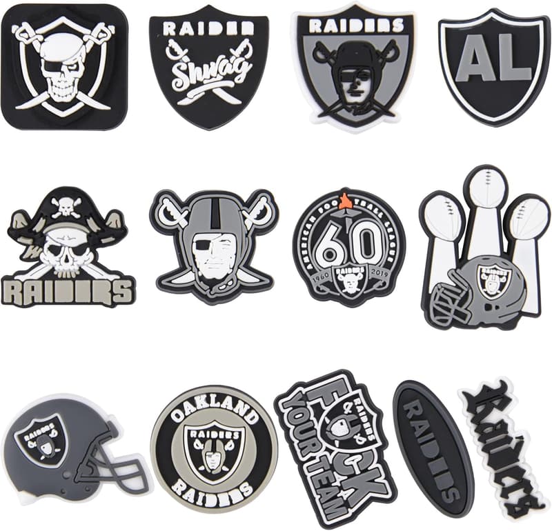 Football Team Shoe Charms - Sports Decorations for Kids and Adults