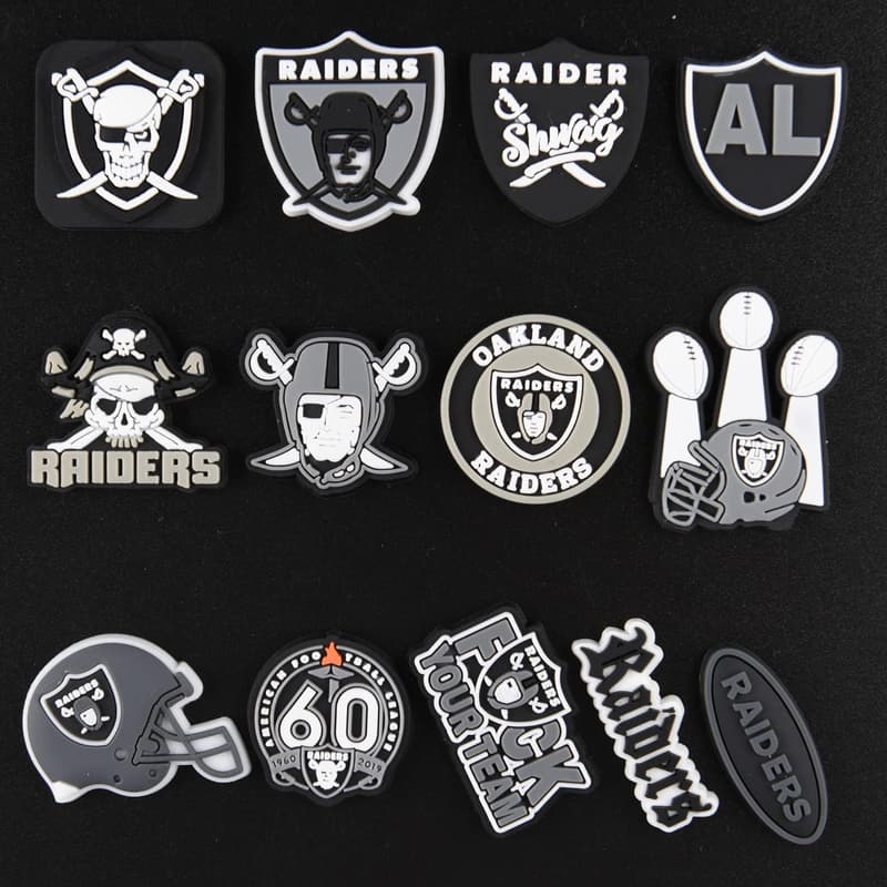 Football Team Shoe Charms - Sports Decorations for Kids and Adults
