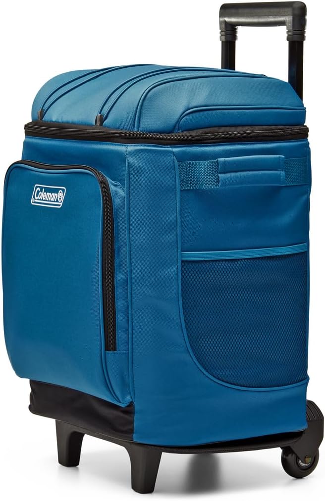Portable Insulated Cooler - 42 Can Capacity, Leak-Proof