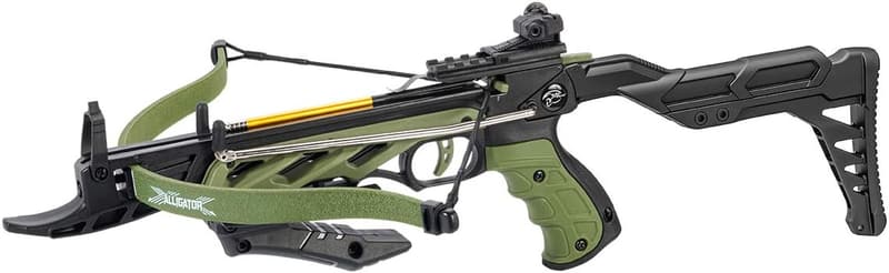 80lbs Self-Cocking Pistol Crossbow with 3 Arrows - Hunting Gear