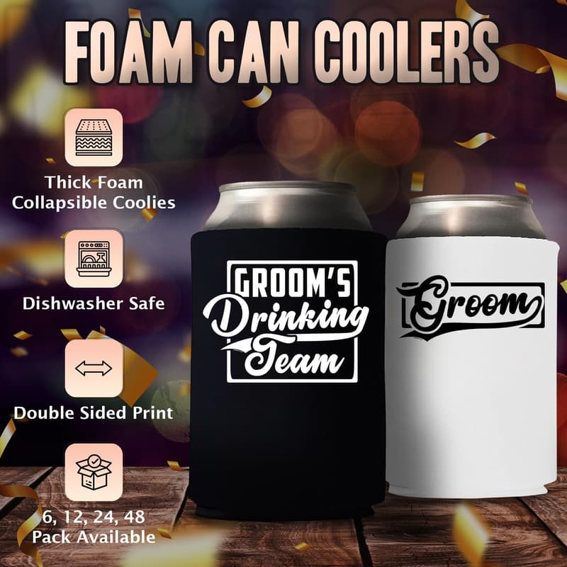 Groom's Drinking Team Can Coolie - Bachelor Party Favor