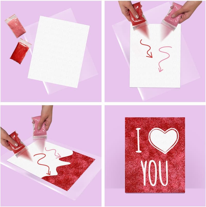 Romantic Sand Art Surprise Gift for Couples
