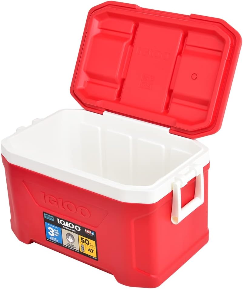 50 Quart Igloo Profile II Cooler Box for Outdoor Activities