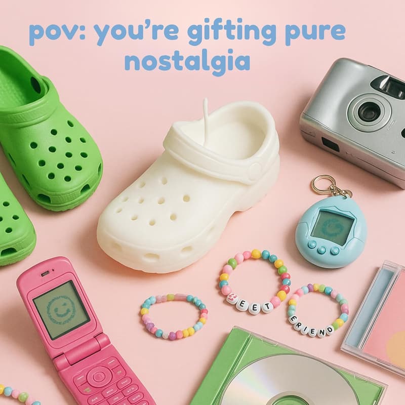 Fun Croc Candle Gift Box for Women & Teens
