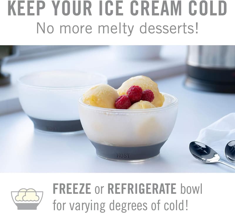 Ice Cream Freeze Bowl - Double Walled Insulated Chiller