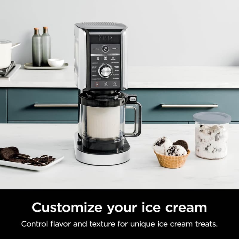 Ninja CREAMi Deluxe 11-in-1 Ice Cream Maker with XL Tubs