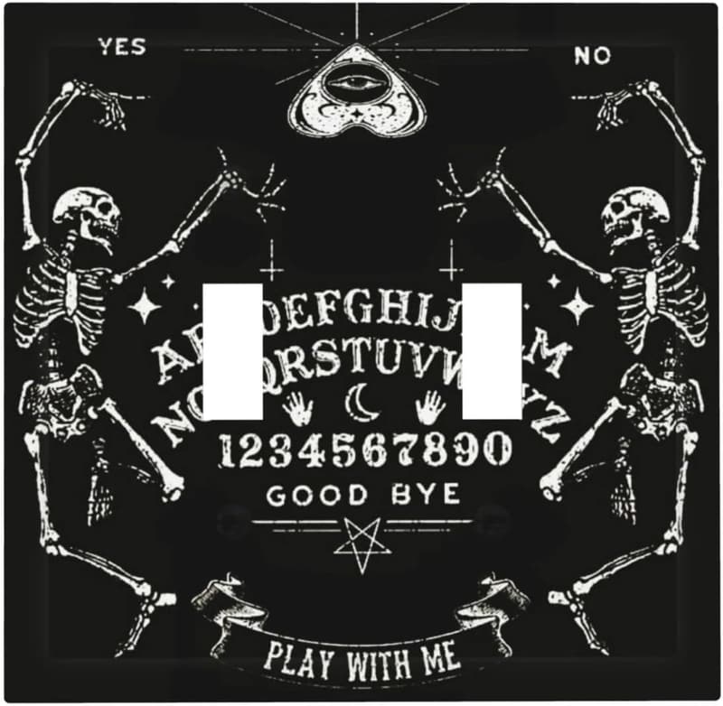 Halloween Skull Double Toggle Light Switch Wall Plate