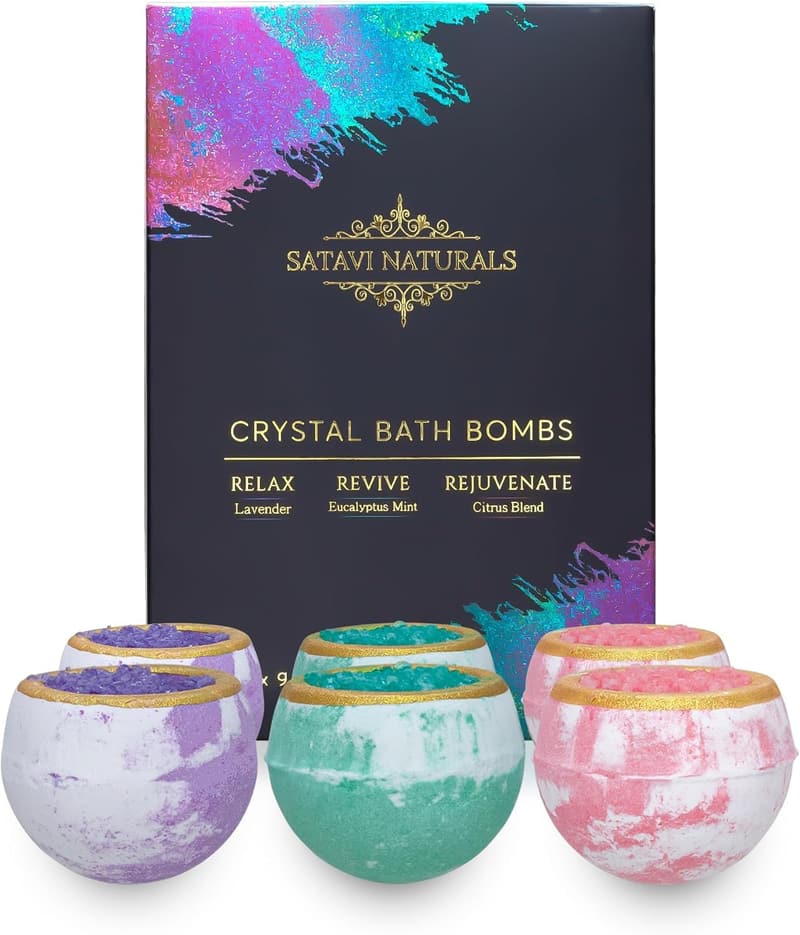 Aromatherapy Bath Bombs (6 Pack) for Silky Smooth Skin
