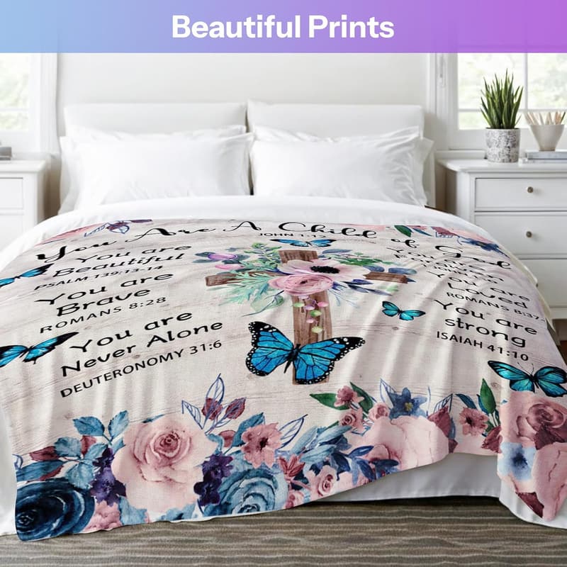 Faith-Based Blanket Gift for Women - 50x60 in.