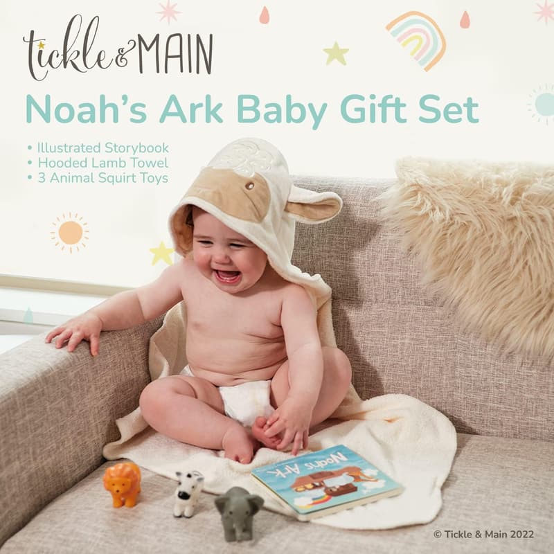 Noah's Ark Baptism Gift Set for Boys - 5-Piece Bundle