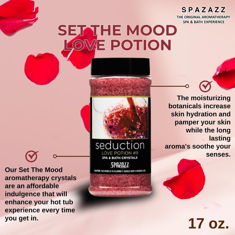 Love Potion No.9 Bath Crystals - 17 oz Seductive Minerals