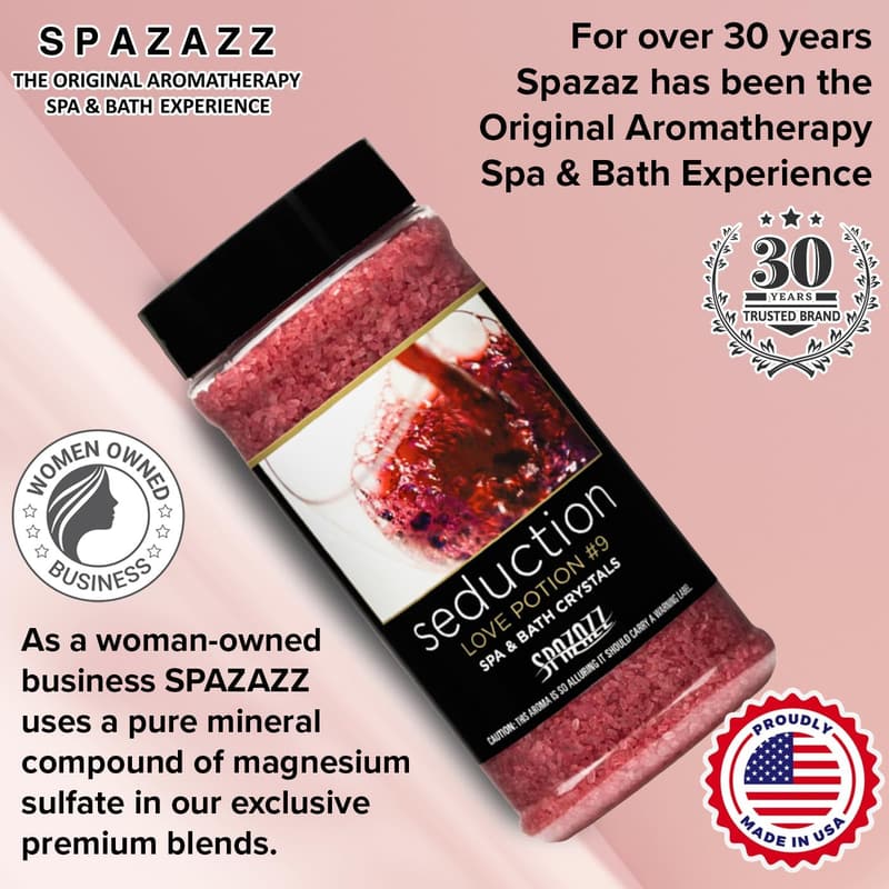 Love Potion No.9 Bath Crystals - 17 oz Seductive Minerals