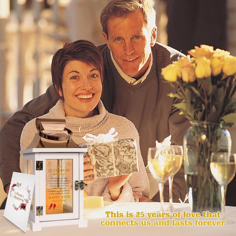 25th Anniversary Lantern - Perfect Gift for Couples