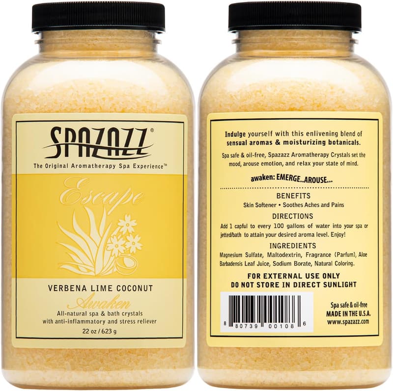 Lime Coconut Spa and Bath Crystals, 22 Ounces