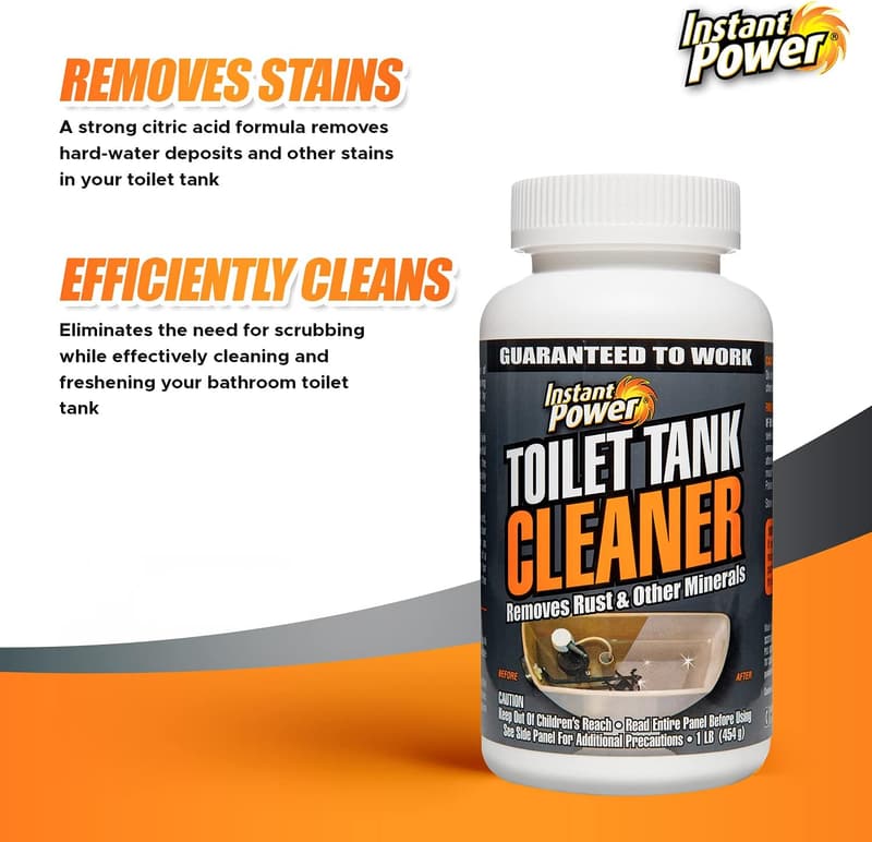 Toilet Tank Cleaner Powder – Rust & Mineral Remover, 16 Oz