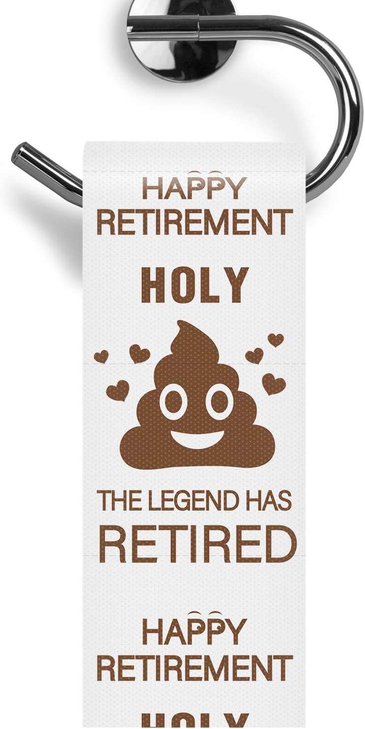 Funny Retirement Toilet Paper Gift for Co-Workers